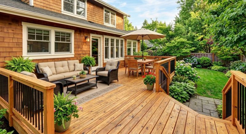 Cedar Deck Installation in Worcester, MA