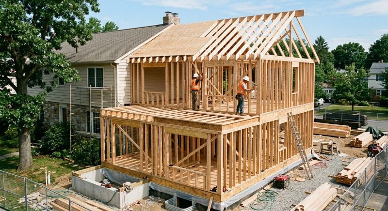 House Addition Framing in Wilmington, NC