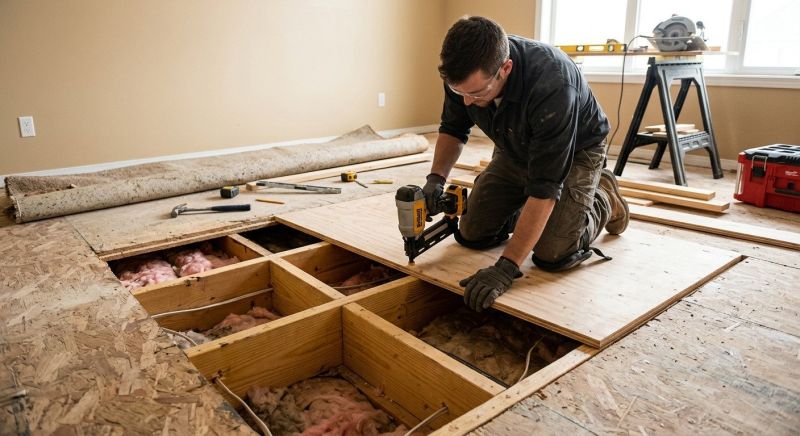 Sagging Floor Repair in Wilmington, NC