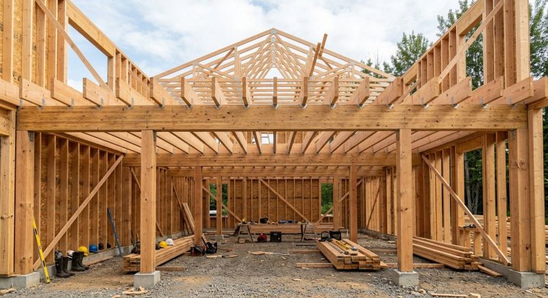 Wood Beam Installation in Wilmington, NC
